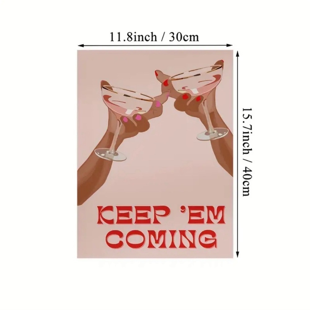 Vintage Rétro Drinks Canvas Aesthetic Poster 🌟 - Picture 2 of 4